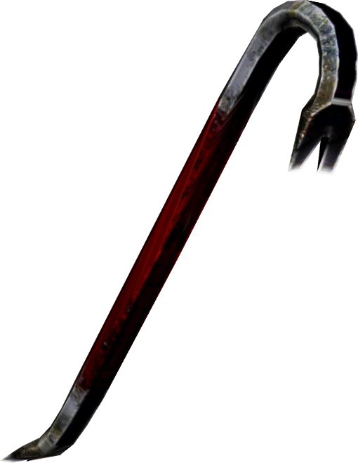 a photo of a crowbar, which is as good as destroying someone's ability to use bodily functions as it is to pry something open.